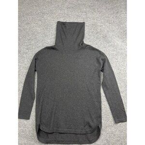 The North Face Sweater Womens Small Gray Funnel Neck Tunic Long‎ Sleeve Pullover